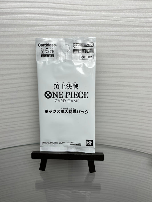 One Piece Cardass OP02 Boxtopper